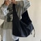 Nylon Bucket Shoulder Bag For Women Stylish Zipper Everyday Tote Handbag 1