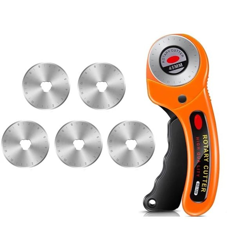 45mm Rotary Fabric Cutter With Replacement Blades Precision Quilting And Sewing Tool 0