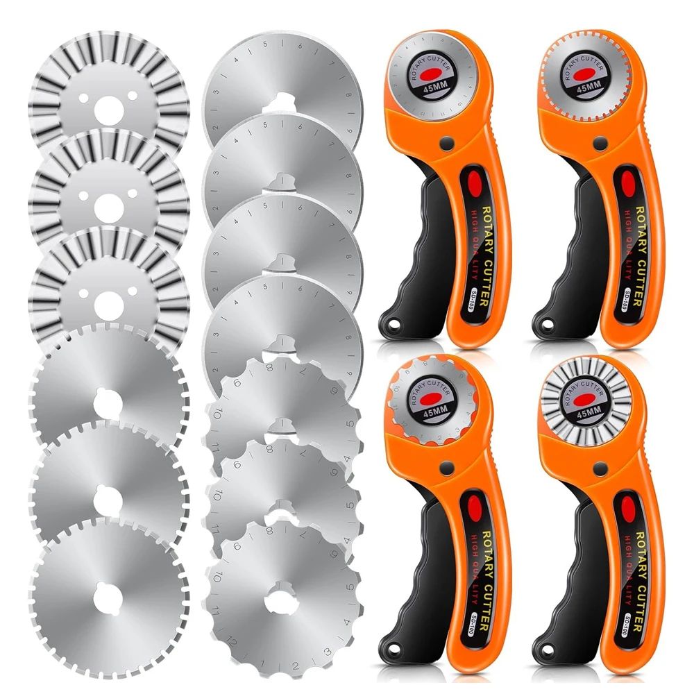 45mm Rotary Fabric Cutter With Replacement Blades Precision Quilting And Sewing Tool 1