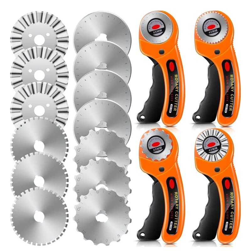 45mm Rotary Fabric Cutter With Replacement Blades Precision Quilting And Sewing Tool 1