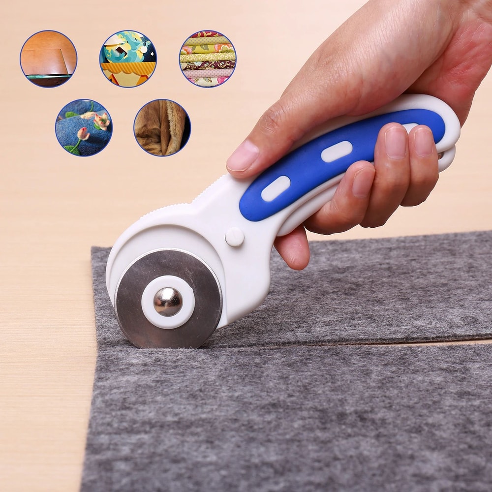 45mm Rotary Fabric Cutter Ergonomic Sewing And Quilting Precision Cutting Tool 0