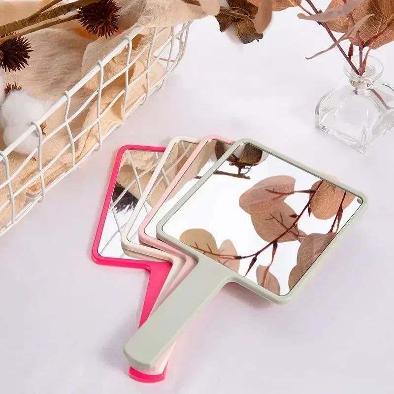 Handheld Makeup Mirror With Handle Square Vanity Mirror For Beauty And Salon Use 2