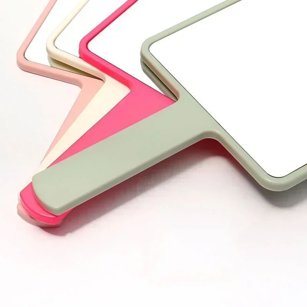 Handheld Makeup Mirror With Handle Square Vanity Mirror For Beauty And Salon Use 3