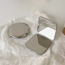 portable pocket makeup mirror foldable compact cosmetic mirror for travel and touch ups