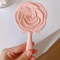 Rose Flower Handheld Makeup Mirror Retro Vanity Beauty Mirror For Makeup And Travel 2
