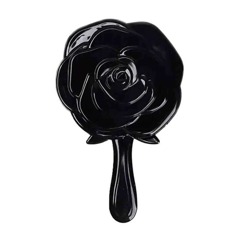 Rose Flower Handheld Makeup Mirror Retro Vanity Beauty Mirror For Makeup And Travel 8
