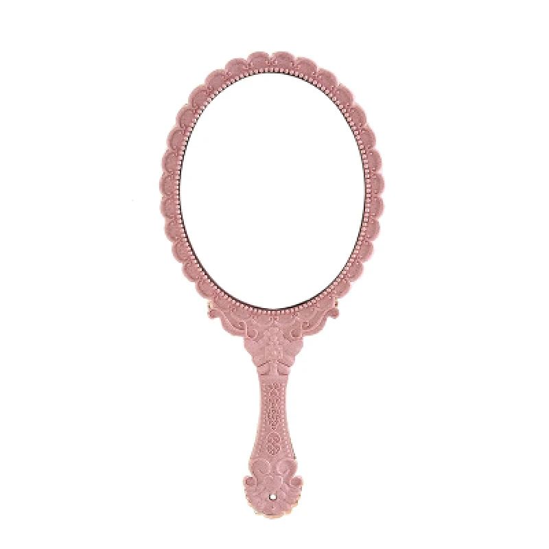 Vintage Lace Handheld Makeup Mirror Elegant Retro Vanity Beauty Mirror 9