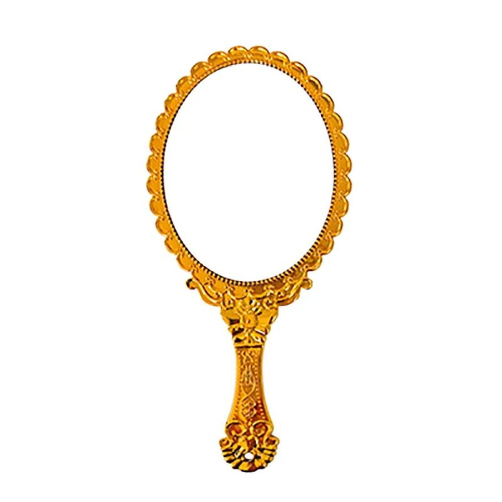Vintage Lace Handheld Makeup Mirror Elegant Retro Vanity Beauty Mirror 11