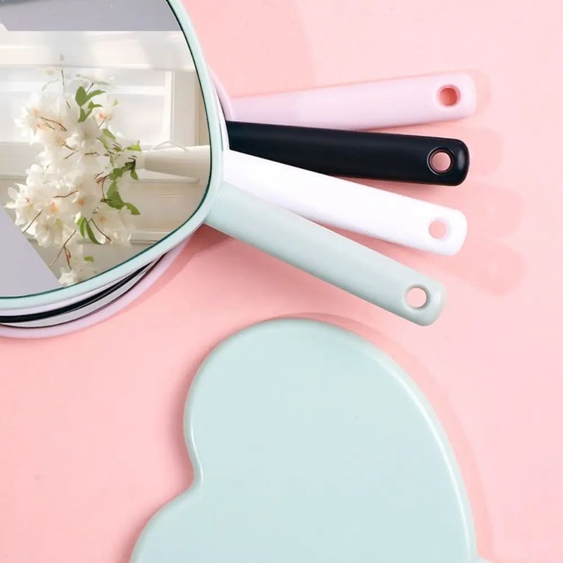 Cute Handheld Makeup Mirror Portable Love Style Pocket Beauty Mirror 1