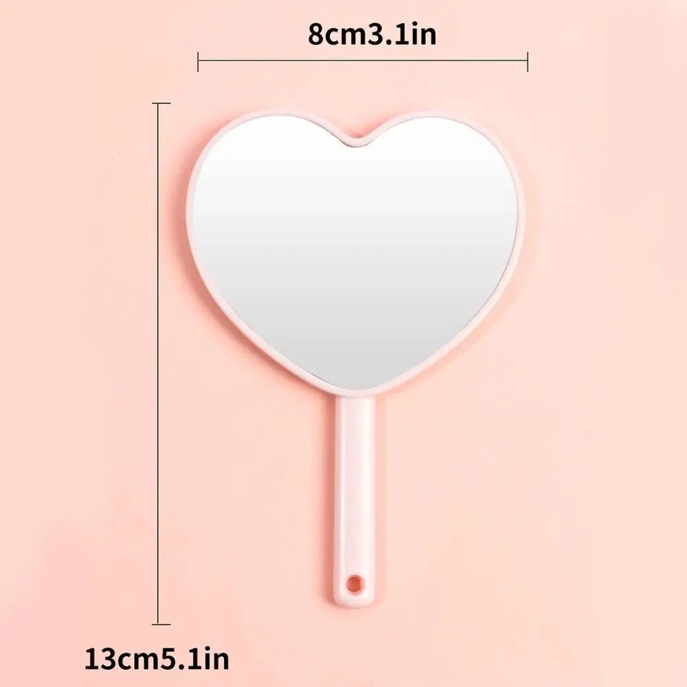 Cute Handheld Makeup Mirror Portable Love Style Pocket Beauty Mirror 5