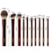 10 Piece Professional Makeup Brush Set With Cosmetic Bag Foundation Eyeshadow And Powder Brushes 4