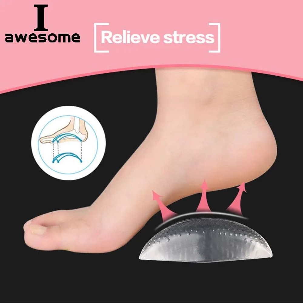 Silicone Orthotic Arch Support Insoles For Flat Feet Comfort Shoe Inserts 0