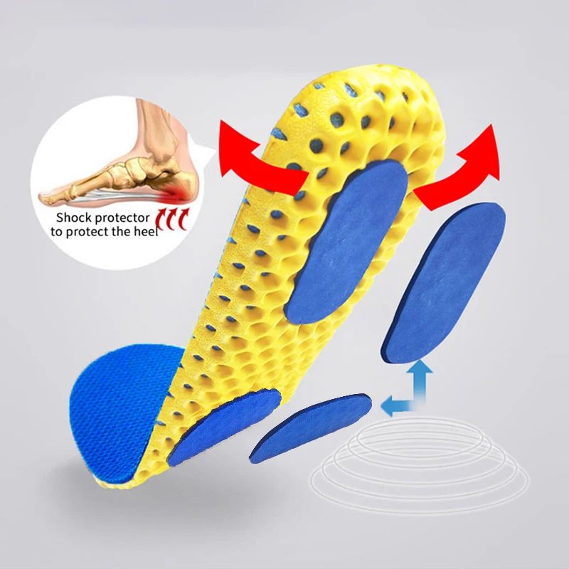 Memory Foam Arch Support Insoles Breathable Cushion Shoe Inserts For Running And Daily Comfort 1