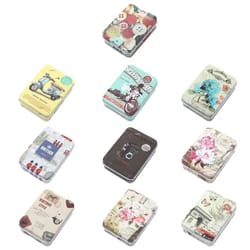 aluminum candle tin jar refillable cosmetic storage container with lid