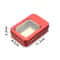 Rectangular Metal Jewelry Storage Tin Box With Clear Window Lid 3
