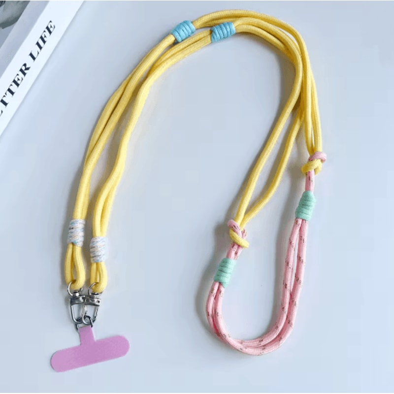 Personalized Double Color Crossbody Phone Lanyard Strap Adjustable Universal Phone Strap 1