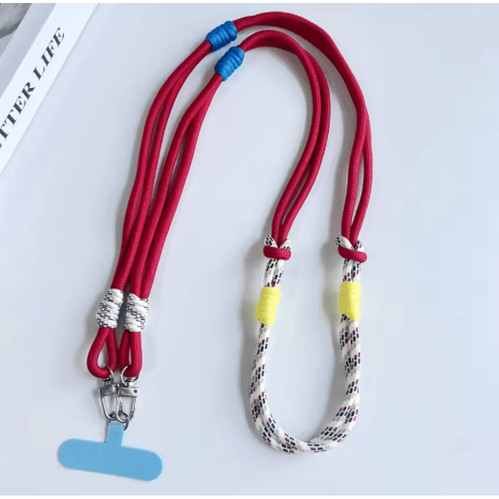 Personalized Double Color Crossbody Phone Lanyard Strap Adjustable Universal Phone Strap 2