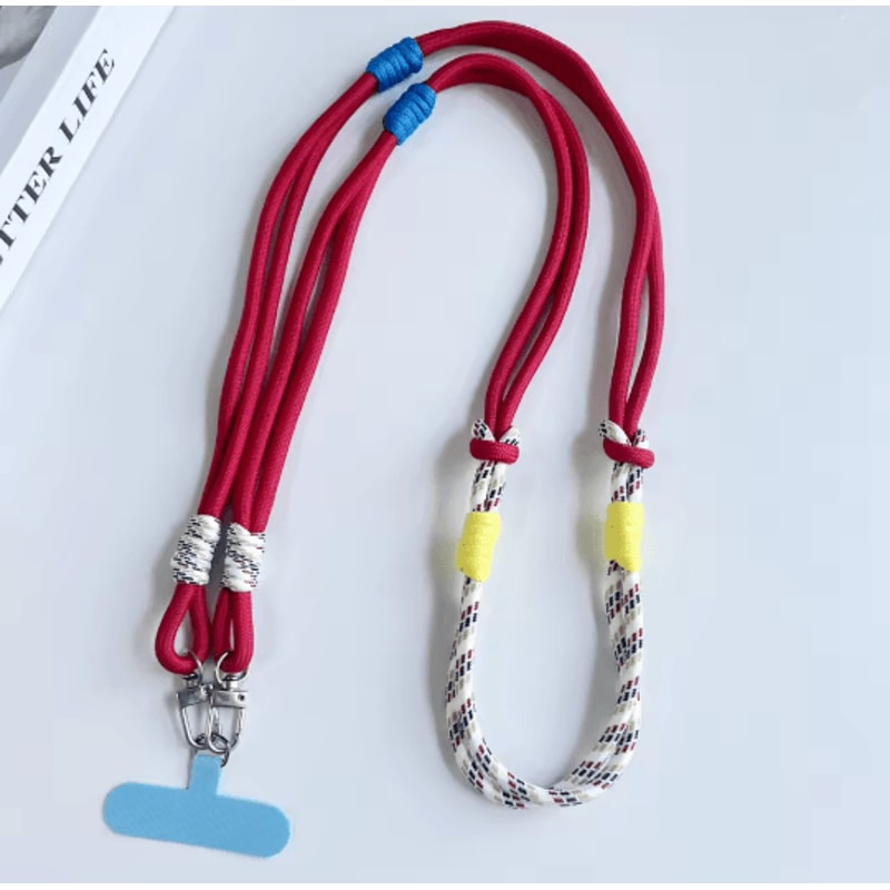 Personalized Double Color Crossbody Phone Lanyard Strap Adjustable Universal Phone Strap 2