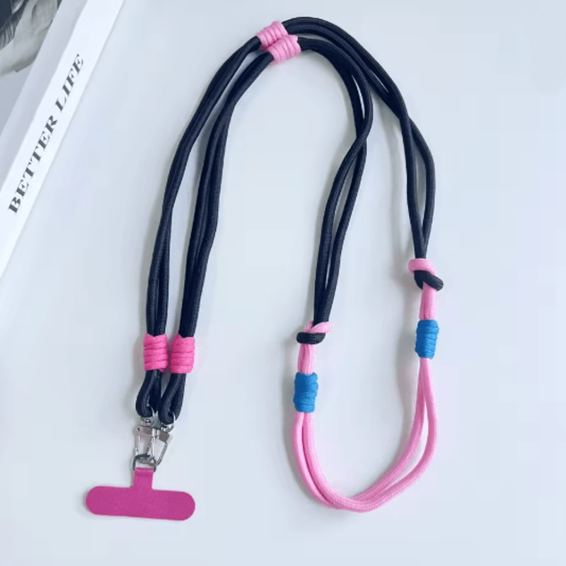 Personalized Double Color Crossbody Phone Lanyard Strap Adjustable Universal Phone Strap 4