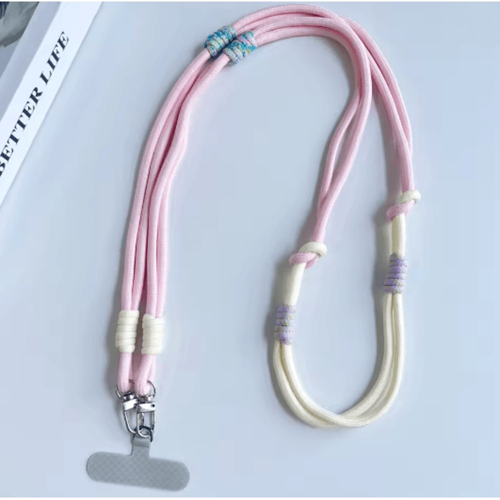 Personalized Double Color Crossbody Phone Lanyard Strap Adjustable Universal Phone Strap 5