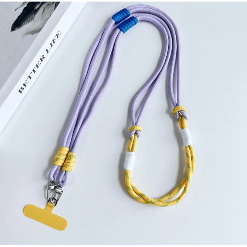 Personalized Double Color Crossbody Phone Lanyard Strap Adjustable Universal Phone Strap 8
