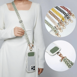 elegant pearl crossbody phone lanyard adjustable universal phone strap