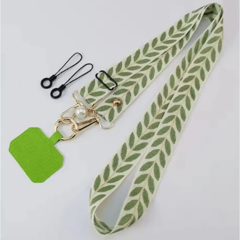 Elegant Pearl Crossbody Phone Lanyard Adjustable Universal Phone Strap 2