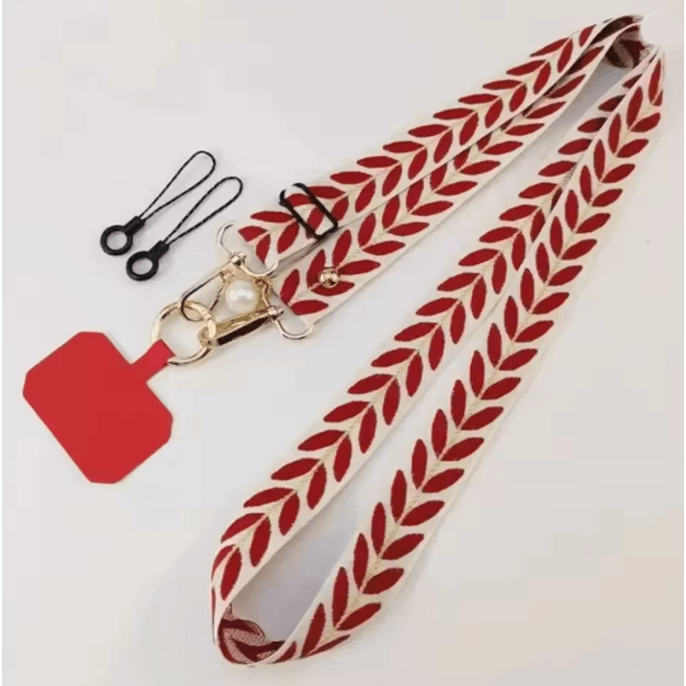 Elegant Pearl Crossbody Phone Lanyard Adjustable Universal Phone Strap 4