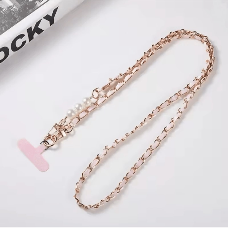 Color Pearl Crossbody Phone Lanyard Stylish Adjustable Universal Phone Strap 5