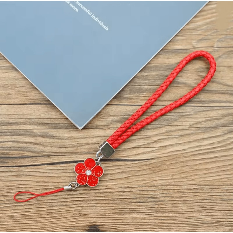 Cute Flower Phone Wrist Strap Universal Phone Lanyard Keychain Strap 5