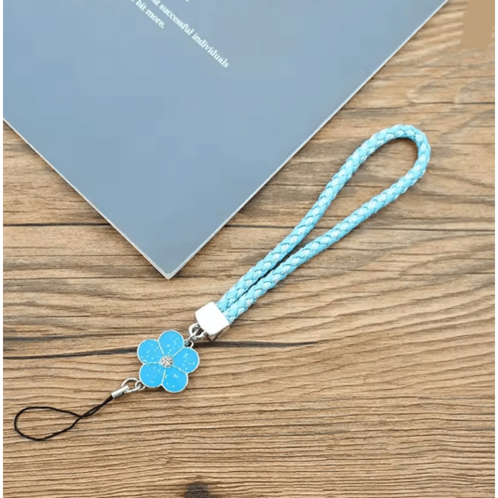 Cute Flower Phone Wrist Strap Universal Phone Lanyard Keychain Strap 10