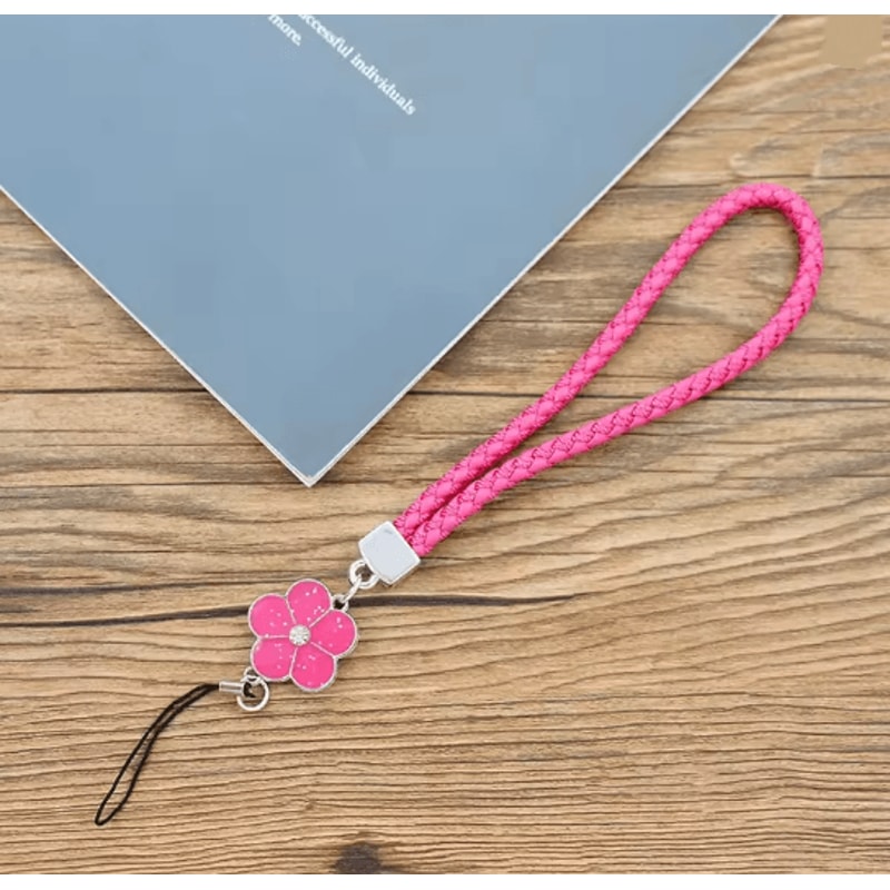 Cute Flower Phone Wrist Strap Universal Phone Lanyard Keychain Strap 8