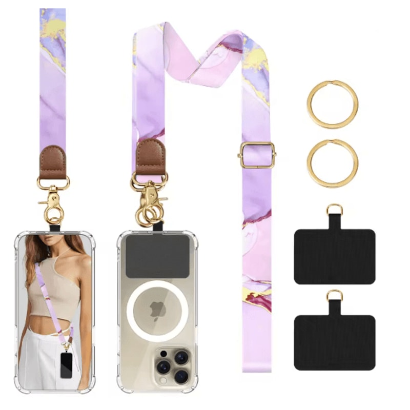 Universal Crossbody Phone Lanyard Adjustable Anti Theft Phone Strap 2