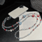 Cute Strawberry Beaded Crossbody Phone Charm Strap 1