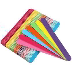 wooden nail files professional manicure pedicure sanding file set 20 pack