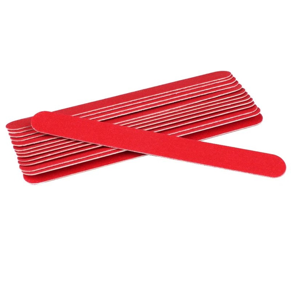 Wooden Nail Files Professional Manicure Pedicure Sanding File Set 20 Pack 12