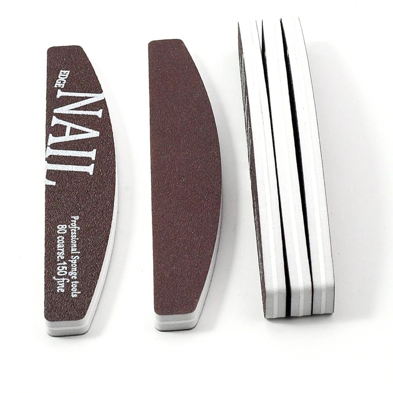 Professional Nail File Buffer 80 To 150 Grit Manicure Pedicure Shaping Files 1