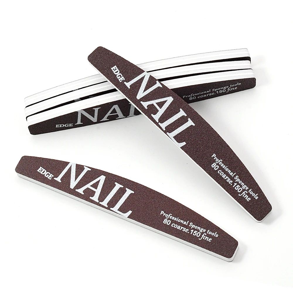 Professional Nail File Buffer 80 To 150 Grit Manicure Pedicure Shaping Files 2