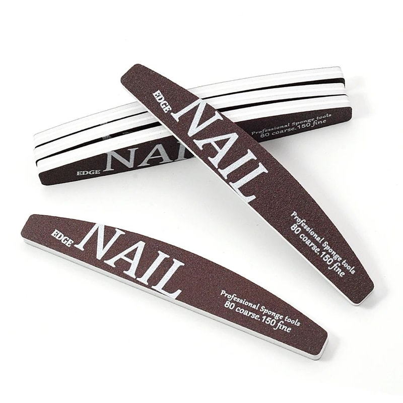 Professional Nail File Buffer 80 To 150 Grit Manicure Pedicure Shaping Files 2