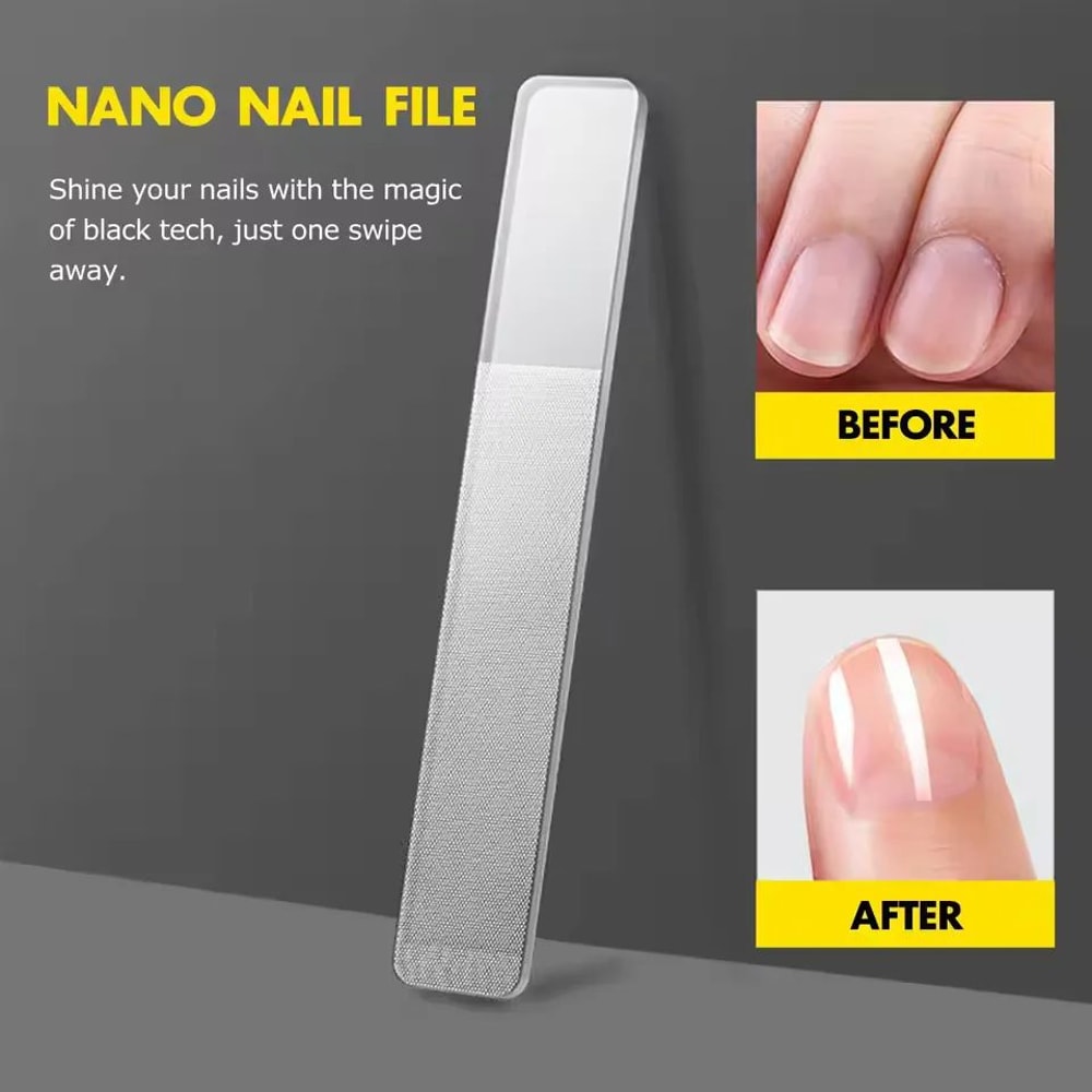 Glass Nail File And Nano Nail Buffer Crystal Shine Polisher 1