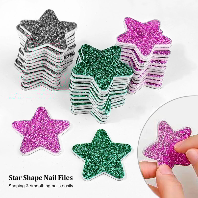 Christmas Nail Files Professional Manicure Pedicure Nail Art File Set 20 Pack 0