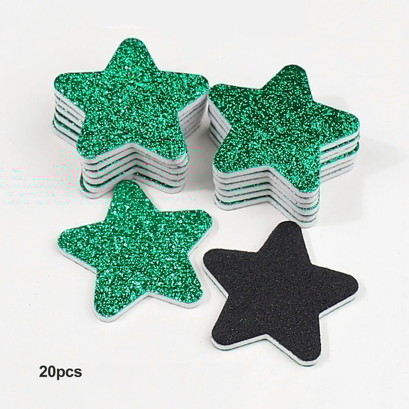 Christmas Nail Files Professional Manicure Pedicure Nail Art File Set 20 Pack 7