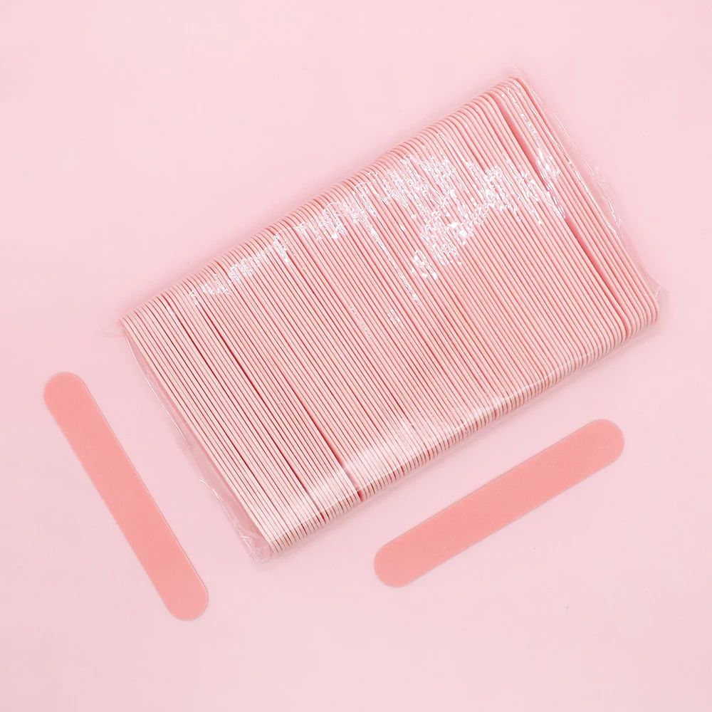 Wooden Nail Files Professional Manicure Nail Buffer Sticks 100 Pack 0