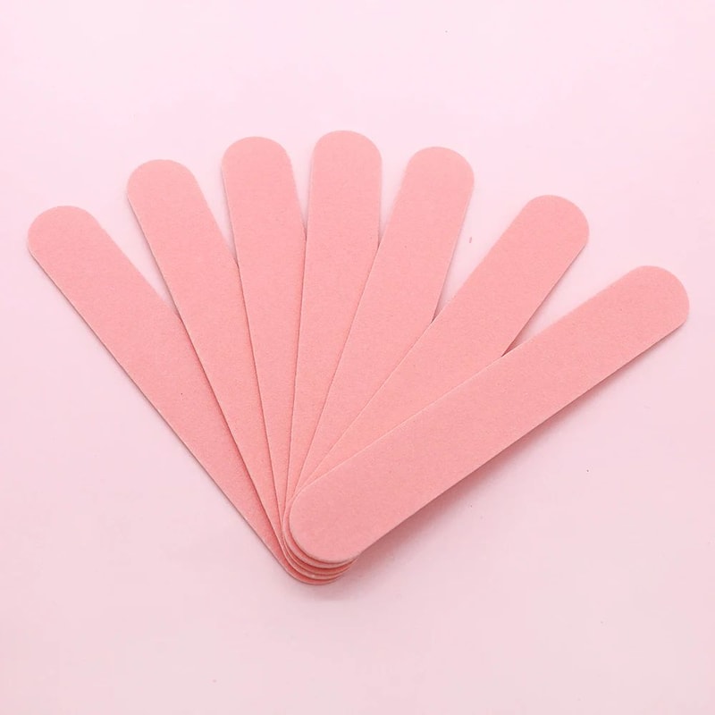 Wooden Nail Files Professional Manicure Nail Buffer Sticks 100 Pack 3