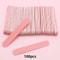 Wooden Nail Files Professional Manicure Nail Buffer Sticks 100 Pack 6