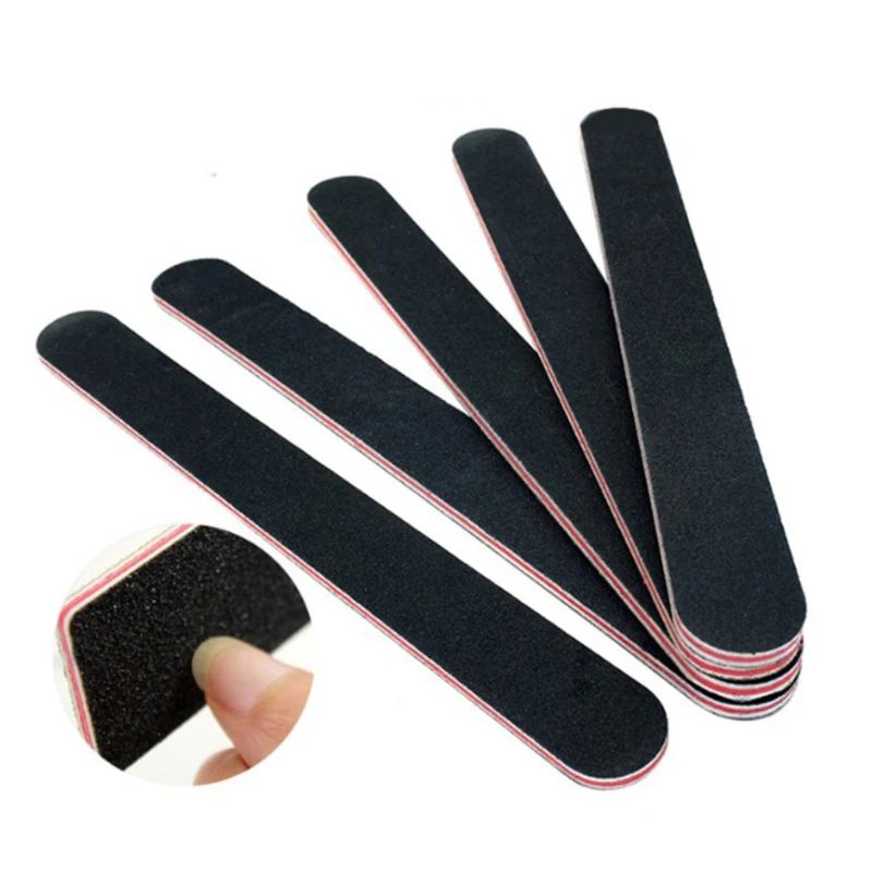 Professional Nail File 100 180 Grit Double Sided Manicure Nail Buffer 0