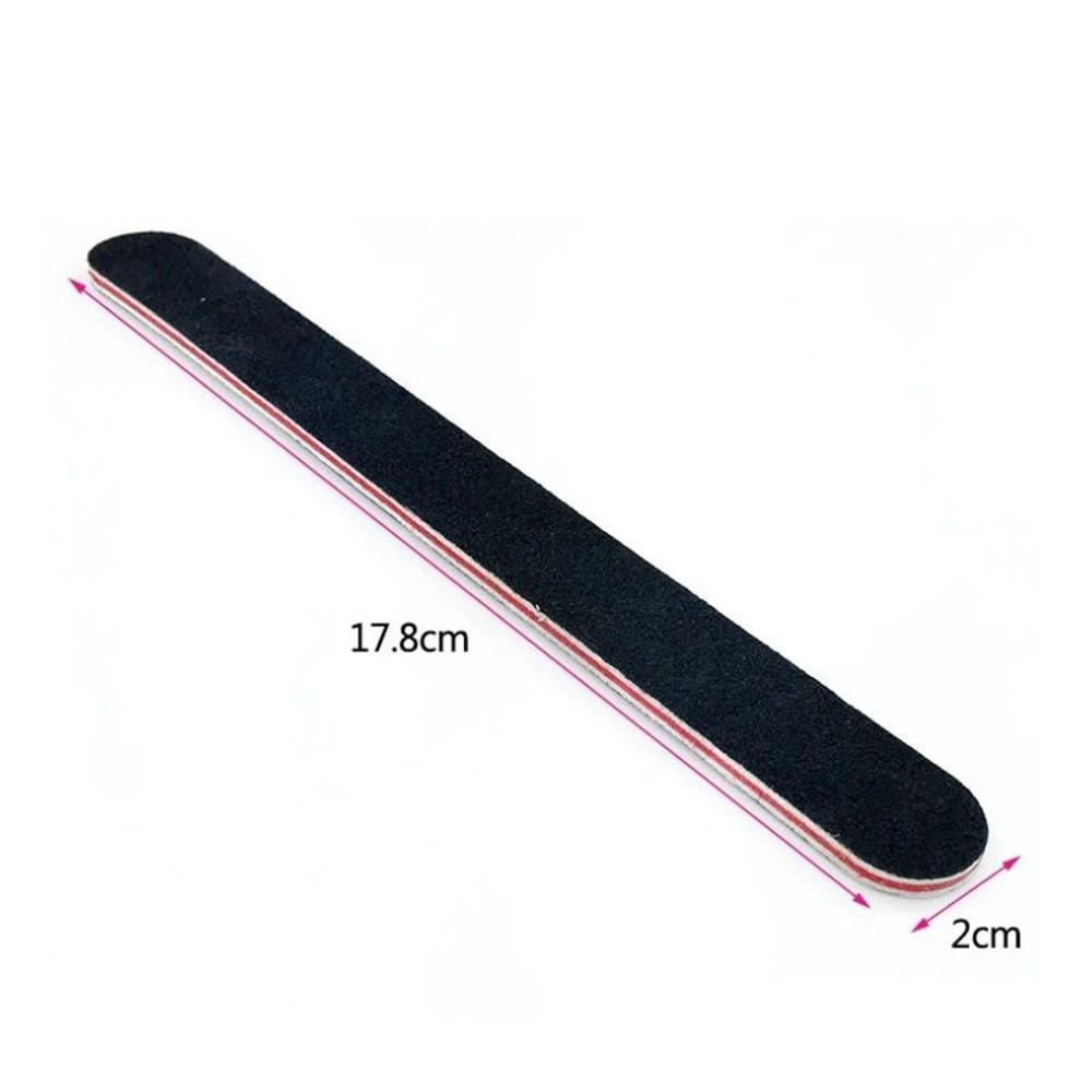 Professional Nail File 100 180 Grit Double Sided Manicure Nail Buffer 6