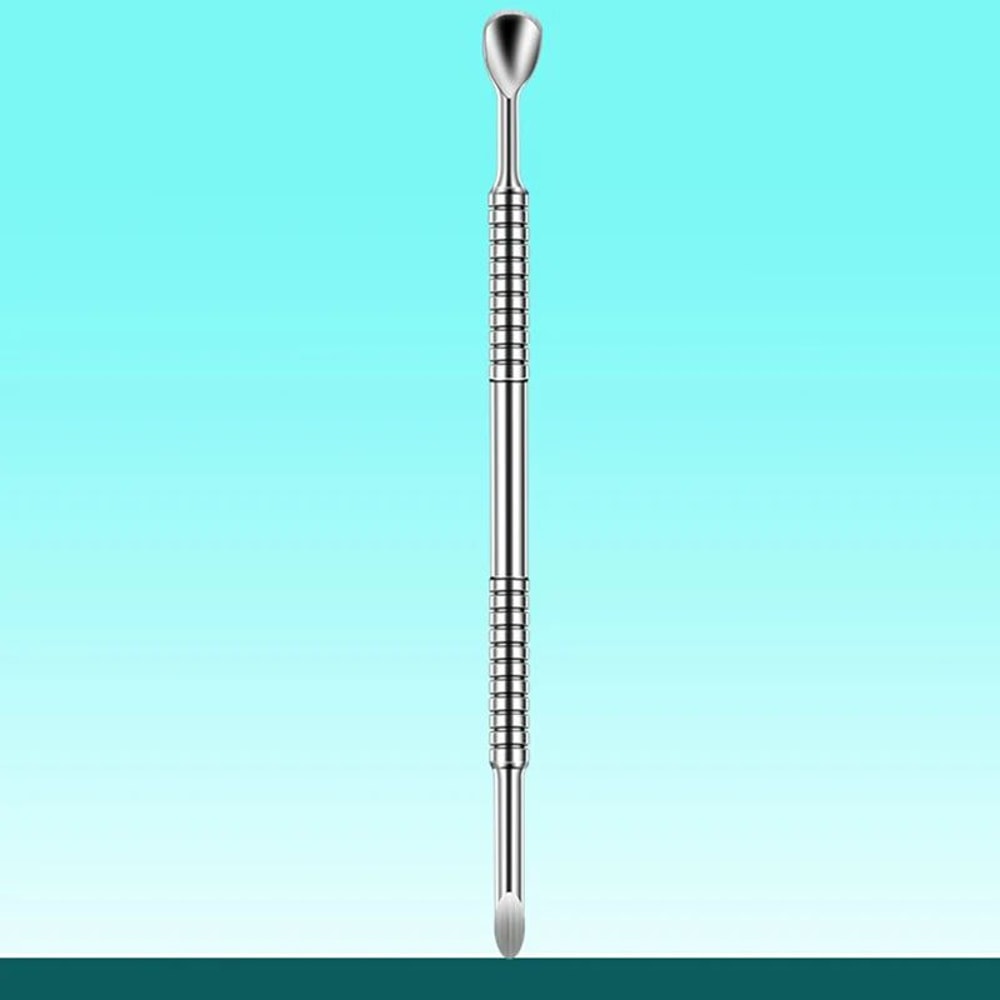 Stainless Steel Cuticle Pusher Double End Manicure Nail Tool 6