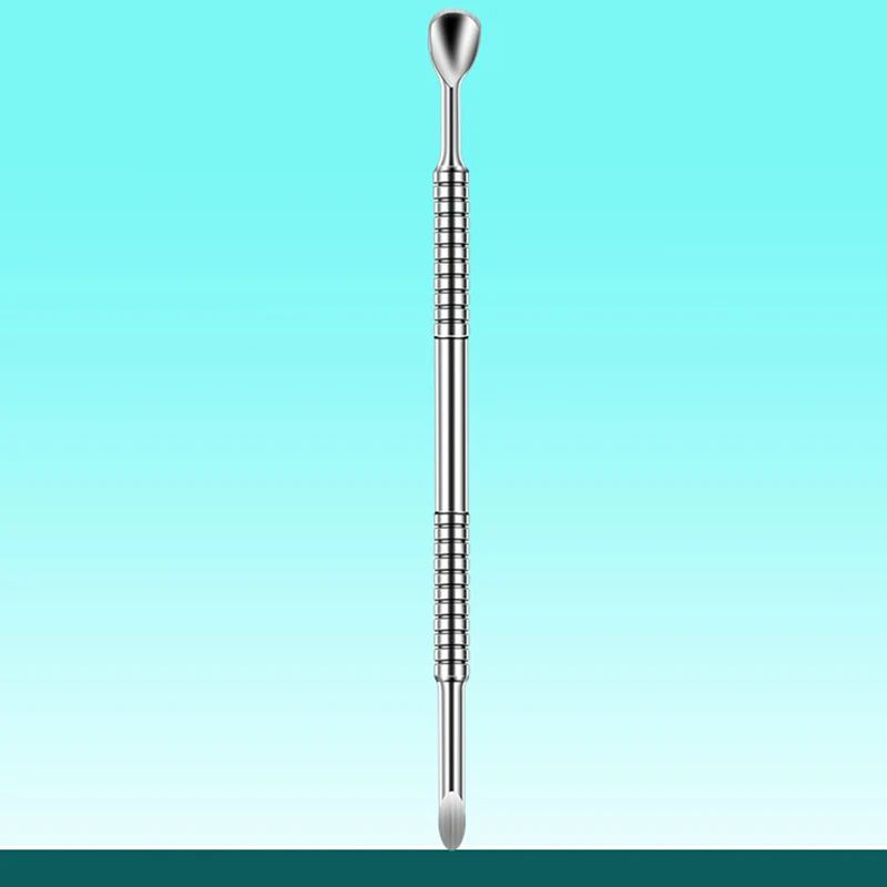 Stainless Steel Cuticle Pusher Double End Manicure Nail Tool 6