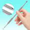 Stainless Steel Cuticle Pusher Double End Manicure Nail Tool 3